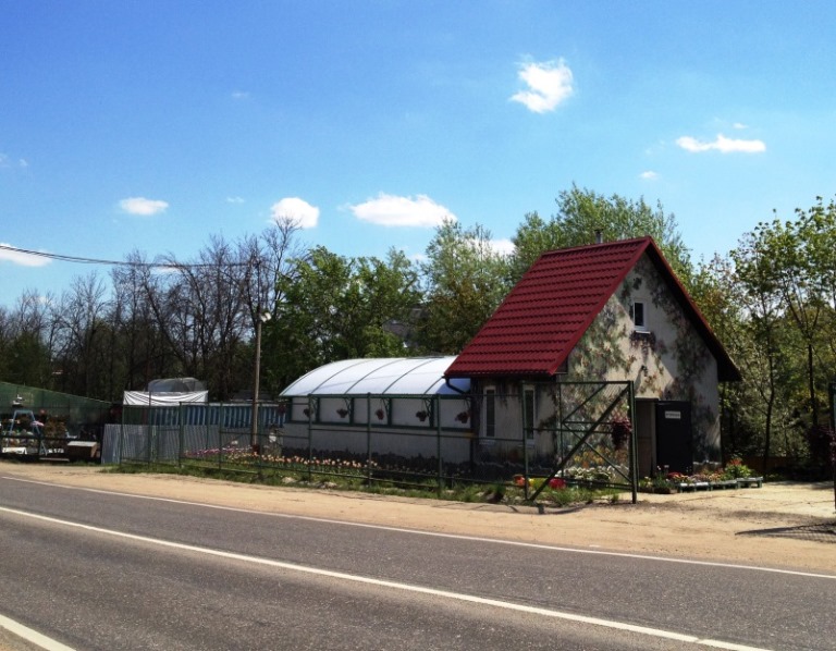 Пример росписи фасада здания на Осташковском шоссе